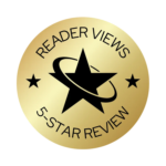 A gold metal with a star on it for a Reader Views 5-star review.