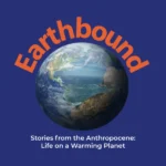 The logo of the Earthbound podcast is the planet Earth on a blue background.